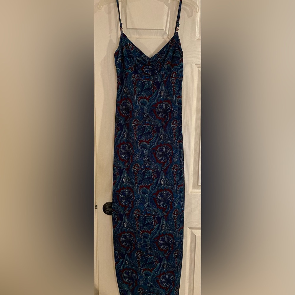 Blue maxi dress